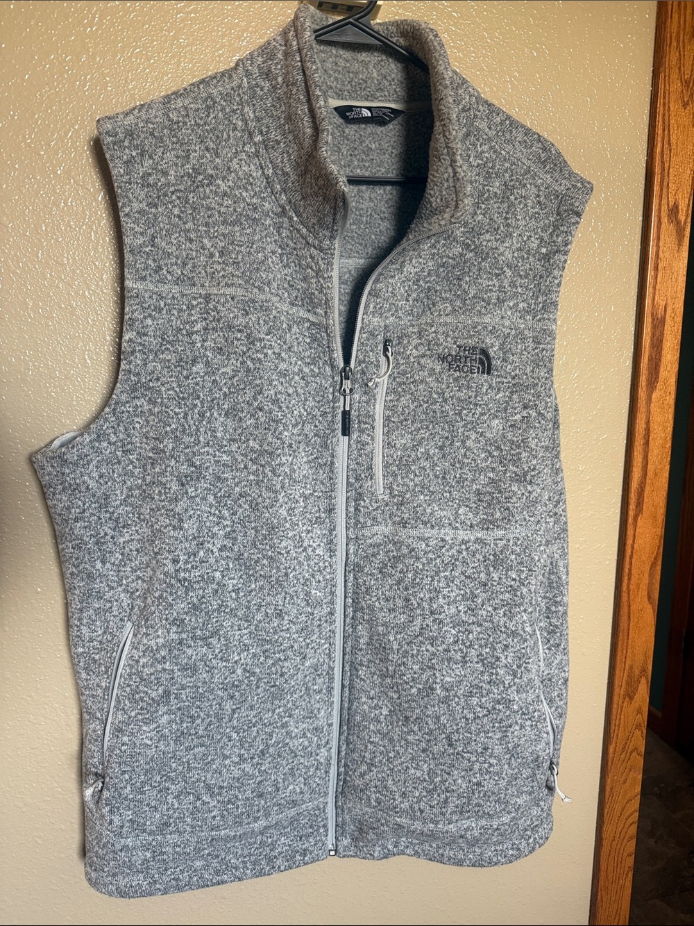 The North Face Gray Heather Men’s Fleece Vest